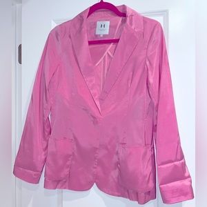 Halston Heritage Pink Satin Blazer